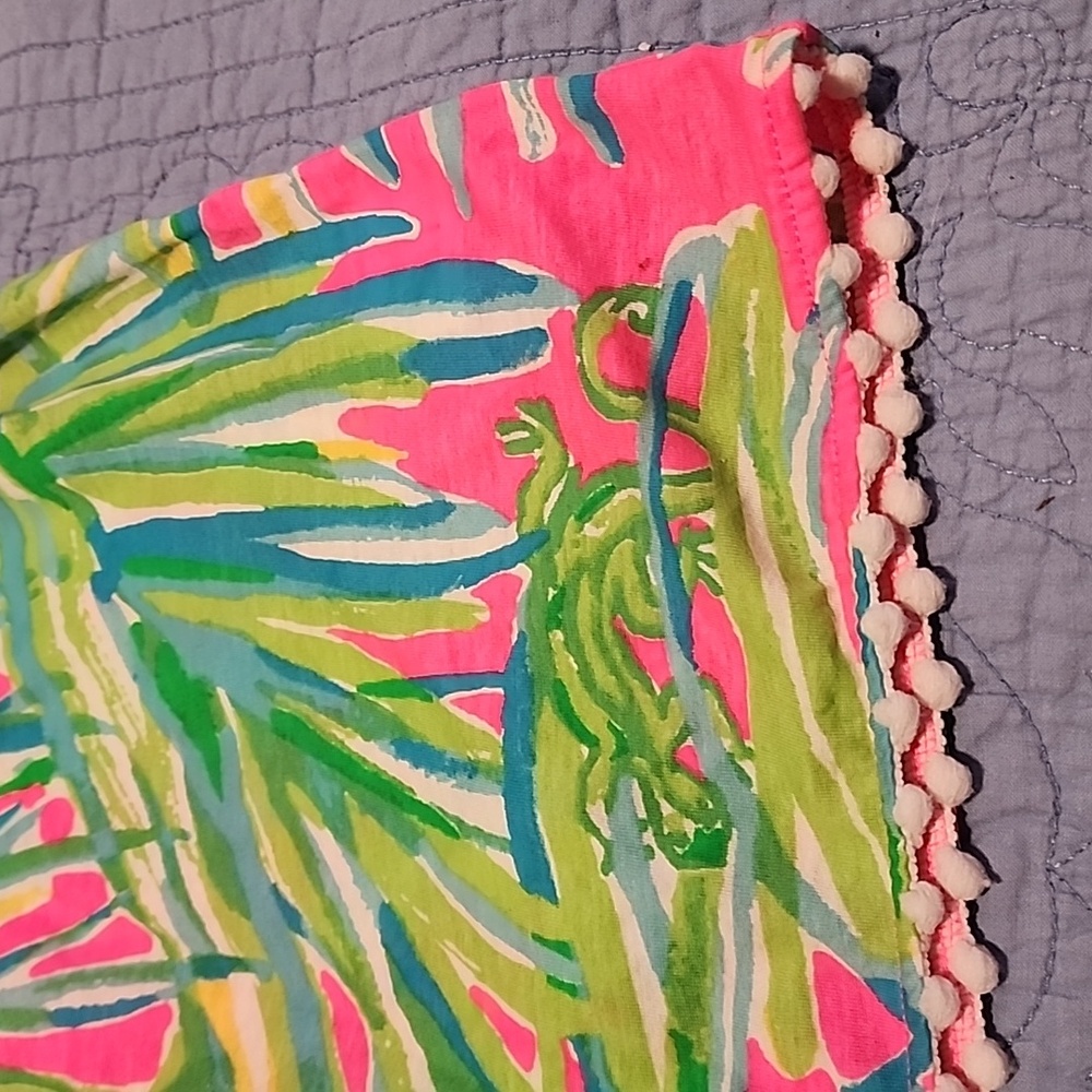 Palm print Lily cotton dress - Picture 2 of 4